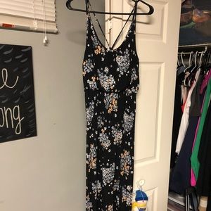 Floral Pattern Maxi Dress
